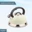 Buckingham Stainless Steel Stovetop Whistling Cream Kettle Induction Compatible 3 Litres