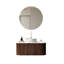 Ensemble de meuble-lavabo mural simple 36 po avec lavabo vasque en marbre, noyer foncé-1993135894-1993135889