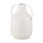 Grand vase Donzel blanc avec taches noires