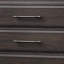 Commode 6 tiroirs 18,00 x 40,00 x 54,25 po en bois massif 1 pièce acajou