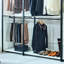 Armoire blanche avec métal - espace de rangement très profond, thermolaqué, eau et chaleur, panneau autoportant Stain Scratch E0 pour les taches, les égratignures et la chaleur,