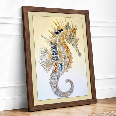 Ornamental Seahorse Boho - Print