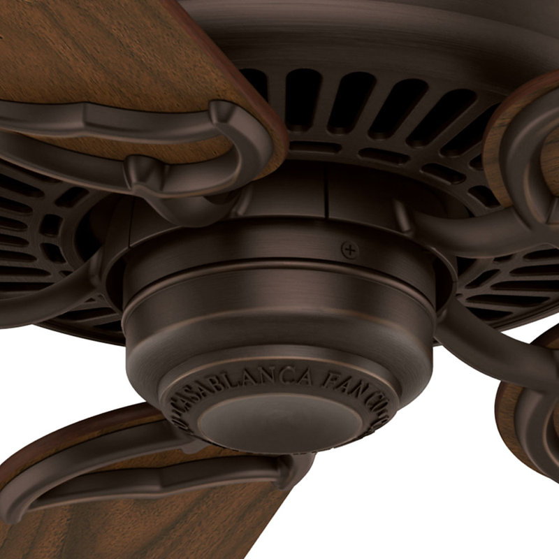 54" Panama Ceiling Fan And Handheld Remote, Brushed Cocoa