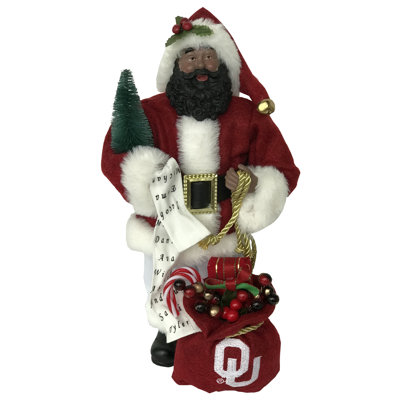 NCAA Oklahoma Sooners 12"  Santa