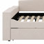Lit de jour rembourré avec accoudoirs de rangement, lit gigogne et dernier système audio Bluetooth intégré-1369692290