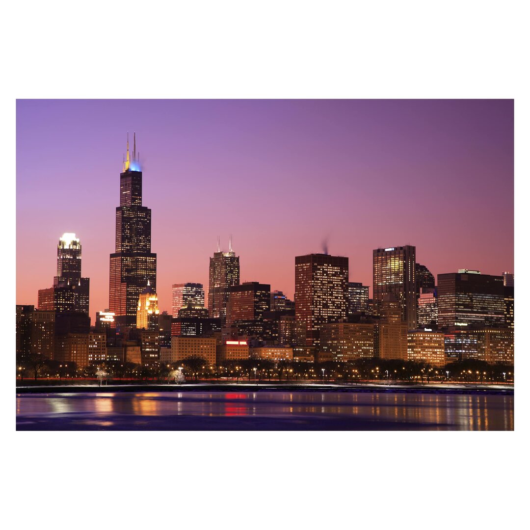 matte Tapete Chicago Skyline 2,9 m x 432 cm