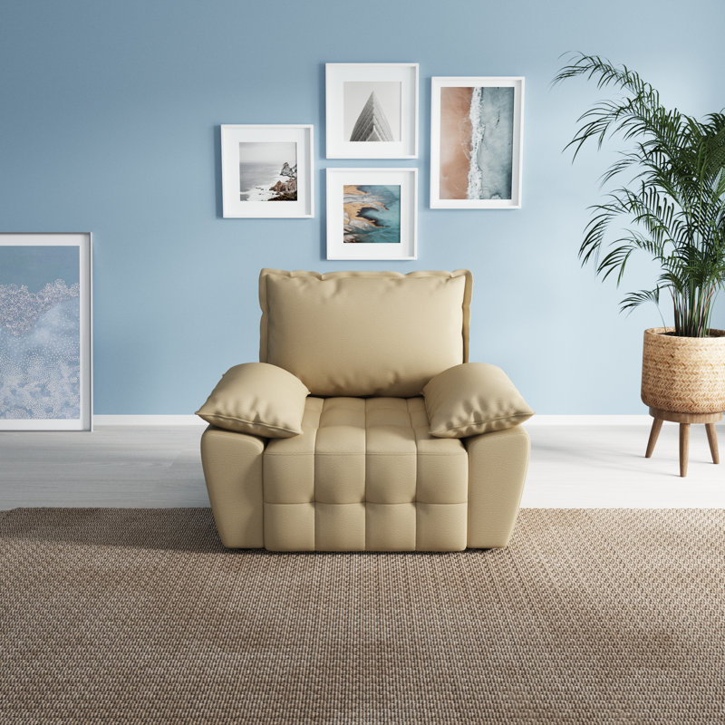 Faux Leather Armchair