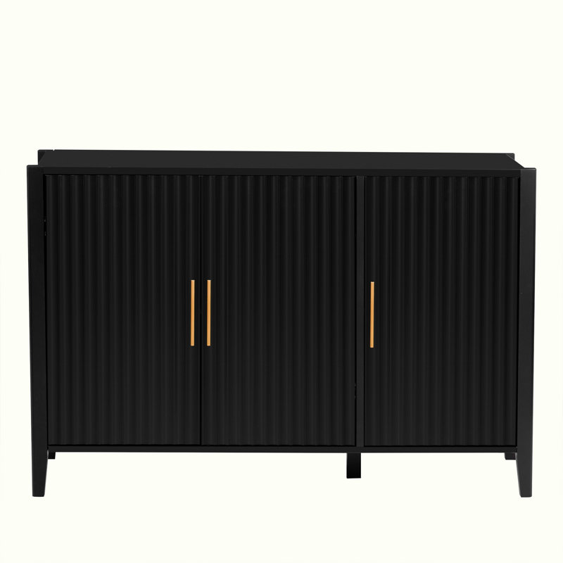 Ardene Three-Door Storage Cabinet Elegant Design Easy to Assemble Large Interior Space Made of High Quality Wood Perfect for Organizing and Enhancing Home Decor