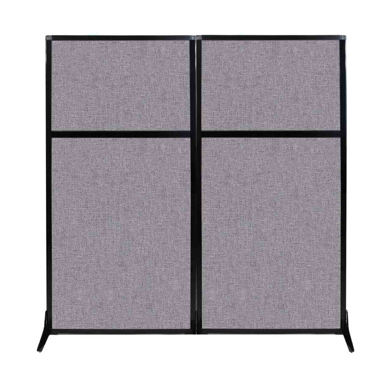 Cloison de poste de travail, Gris nuageux, 66"