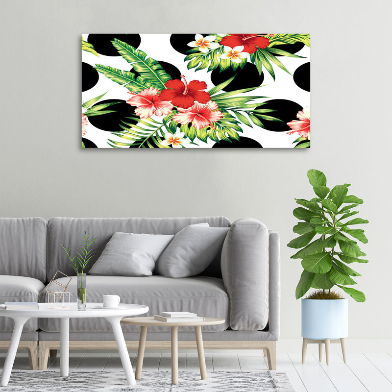 Hawaiian Flowers - Wrapped Canvas Print