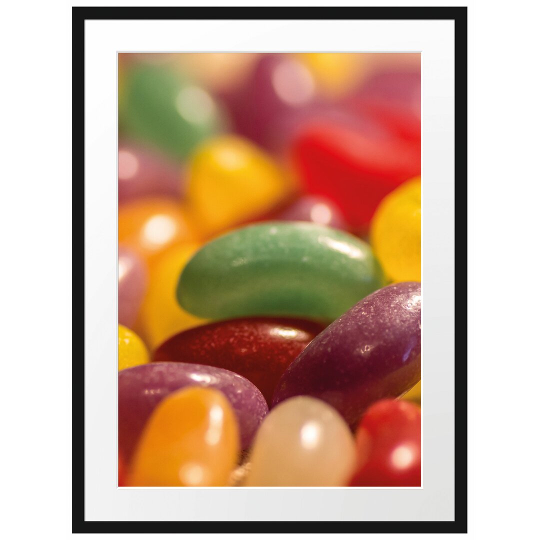 Gerahmtes Poster Süßigkeiten- Jelly Belly Beans