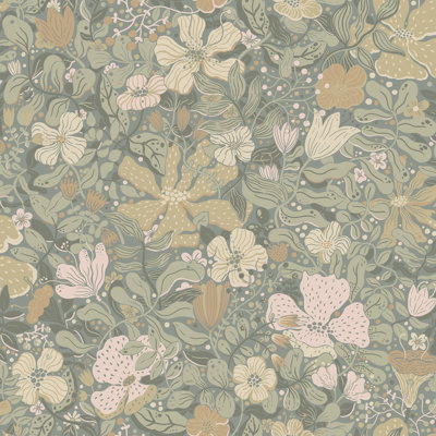 Harriette Floral Wallpaper