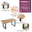 Alexis Metal Base Dining Table