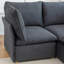 Canapé modulaire en velours côtelé 3 pièces avec repose-pieds Hepworth-109010497