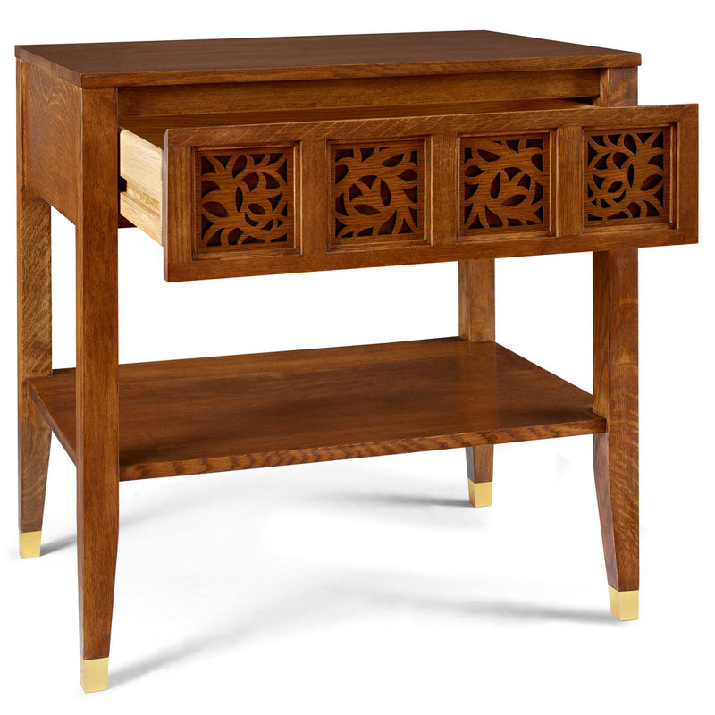 Surrey Hills Open Nightstand, Wood Top, Manlius