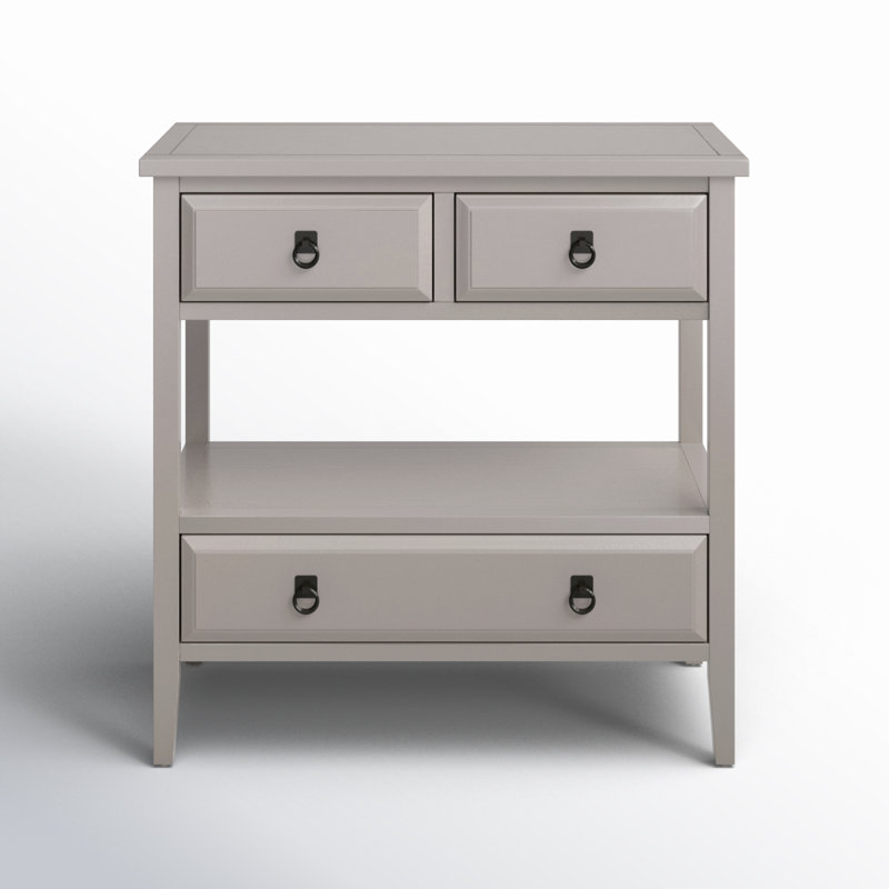Sadie 32'' Solid Wood Console Table, Quartz Gray