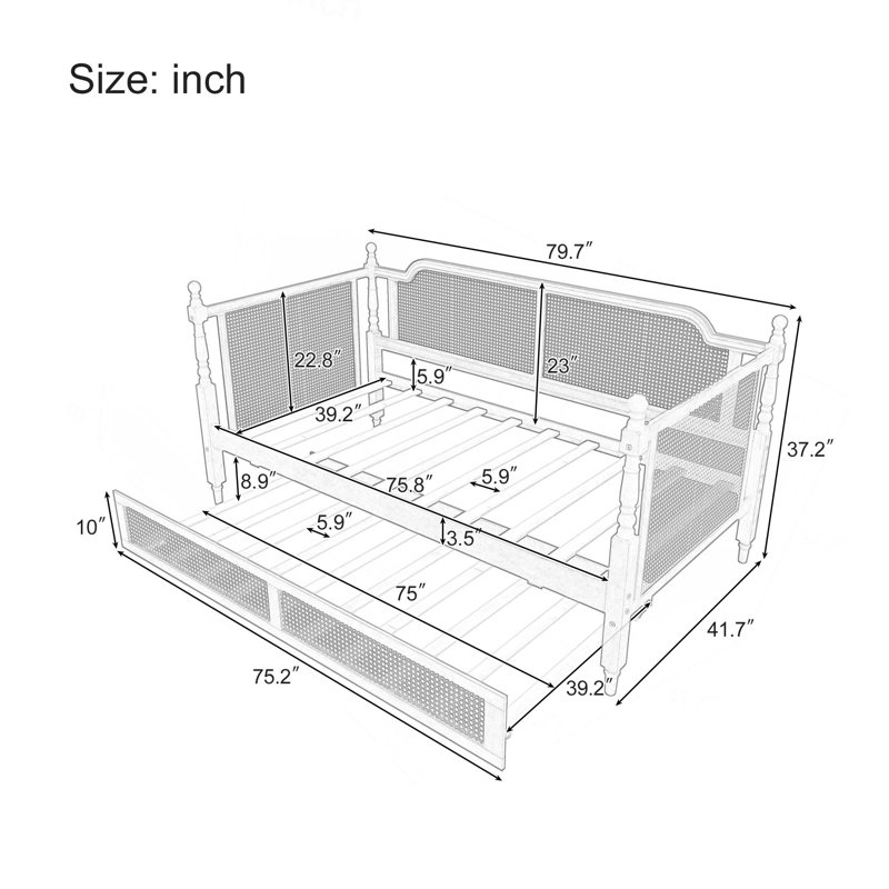 Upholstered Smart LED Bed Frame With Adjustable Height Headboard,No Box Spring Needed,Easy Assembly