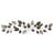 Metal Long Textured Leaf Home Wall Decor with Multiple Shades