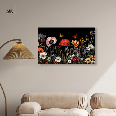 «Wildflower Panorama», art mural maximaliste par Art Remedy
