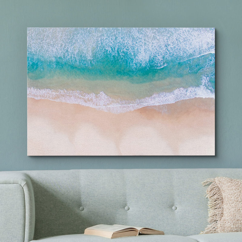 Paysage côtier, vue aérienne de vagues océaniques sur la plage, paysage naturel, photographie, paysage panoramique