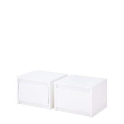 Italia 47cm W Manufactured Wood Bedside Table