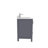 Rooh 36 " W Freestanding Standard Free Standing 1 Single Vanity Bathroom Vanity With White Quartz Top-87758939