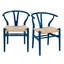 Table de salle à manger Deodat 79 po blanc mat et 6 chaises Evelina-1633973502