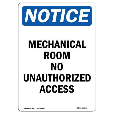 No Unauthorized Access Sign