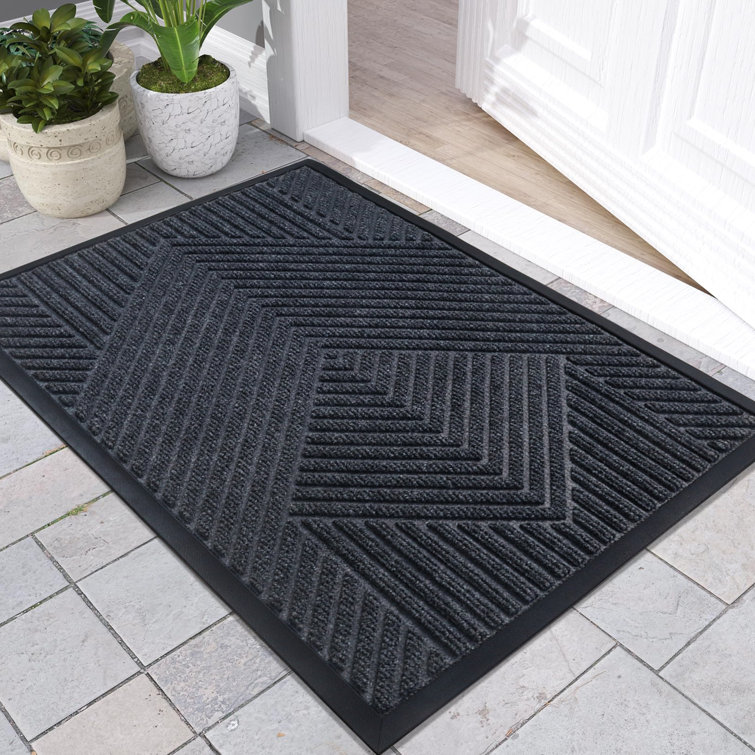 Non-Slip Geometric Outdoor Doormat