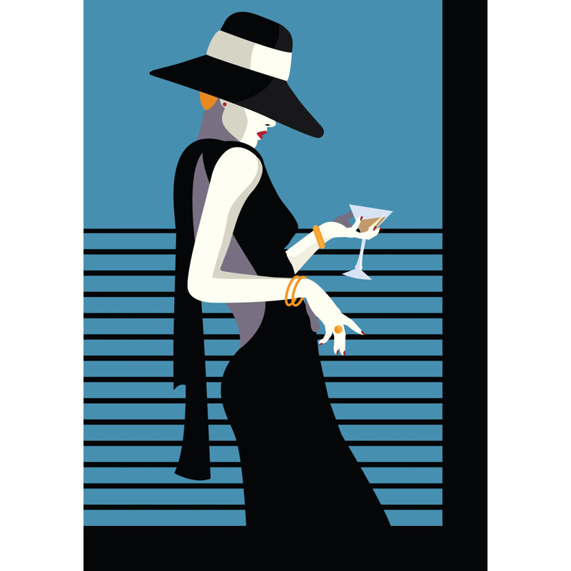 Art mural sur toile tendue cocktail, H 40 po x l 30 po x P 1,5 po