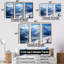Pine Valley Winter Mountain Landscape VI - Winter Landscape Wall Art-1337399107-1337399110