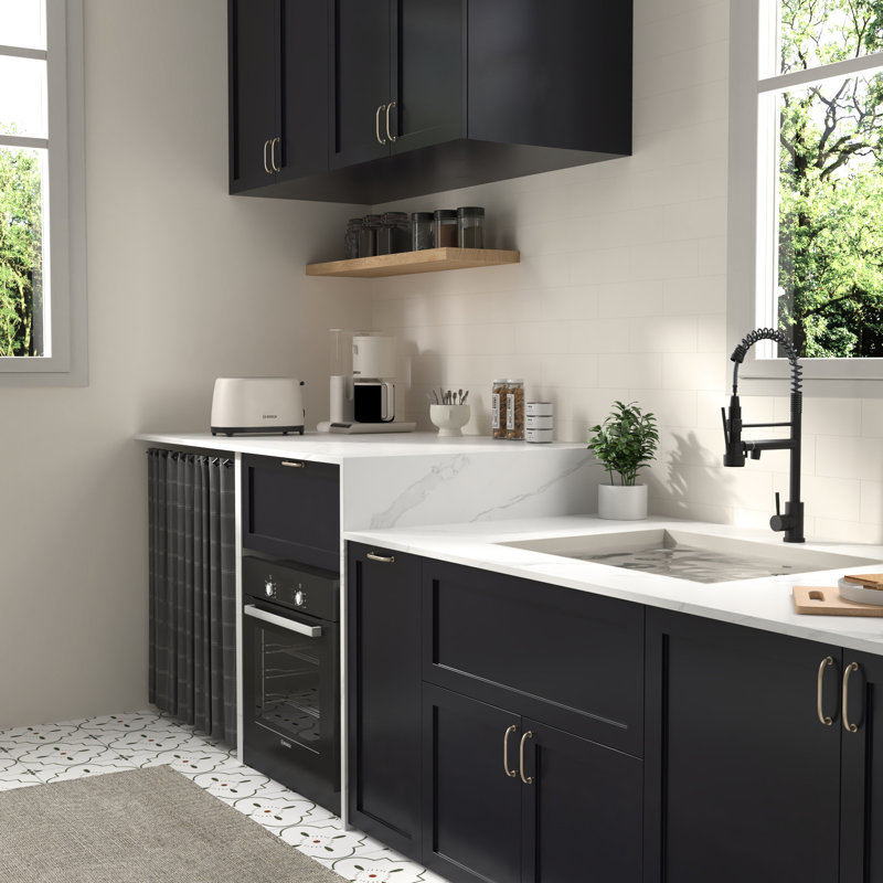 Matt Black 19" Kitchen Faucet - Built With Stainless Steel 304, Modern Style For Daily Use In Black, Sleek Look Homes