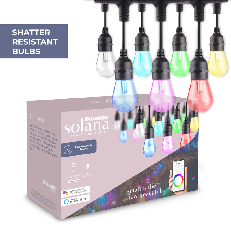 36-ft Outdoor Smart LED 18 - Bulb Standard String Light (End to End Connectable)
