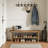 Farmhouse Solid Wood Entryway Shoe Bench, 2-Tier Storage Bench With Lower Storage Shelf For Entrance, Entry Way