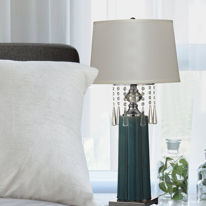 Lampe de table en cristal 32 po tori