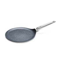 Crepe Pan 11.8 Non-Stick Flat Skillet Tawa Griddle Crepe Pan with Long  Handle for Tortillas