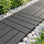 44 carreaux de sol à emboîtement extérieur 44 pièces, conception de serrure sans outil 12 po x 12 po, PP épaissi, drainage de grille creuse, texture givrée