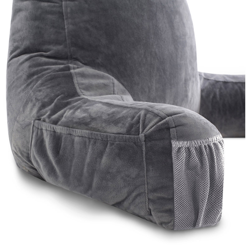 Housse et insert de coussin de lecture, Gris foncé