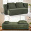 Canapé modulaire 78,7 po à deux places, canapé-lit en chenille moelleux, canapé-lit convertible avec sections amovibles, aucun assemblage requis-2061515877