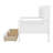 Bookcase Wood Daybed with Bedside Shelf and Two Drawers-94392545-94392542