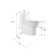 One Piece Compact Toilets for Bathroom, 1.6 GPF Dual Flush, Soft Close Seat Cover, 12" Rough-In