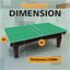 Plateau de table de tennis de table pliable et portatif de taille moyenne 8 pieds vert pour jeux d'intérieur-120941088-120941087