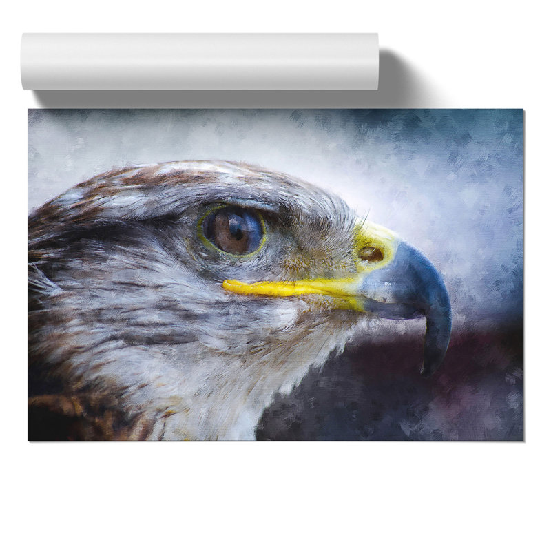 Golden Eagle Painting - Frameless Print, 30cm H x 42cm W x 0.1cm D