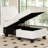 Korian Wide Plush Corduroy Chaise Module of Modular Sofa, Part H Left Chaise & Part I Right Chaise-1361543211-1361543208