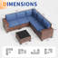 Ensemble de conversation modulaire en osier pour 5 personnes avec coussins-1361367210-1401244196