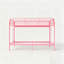 Lit superposé en métal simple au-dessus d'un lit simple, lit superposé industriel avec rails de sécurité et conception peu encombrante, lit en fer pour l'école, chambre rose-726613247