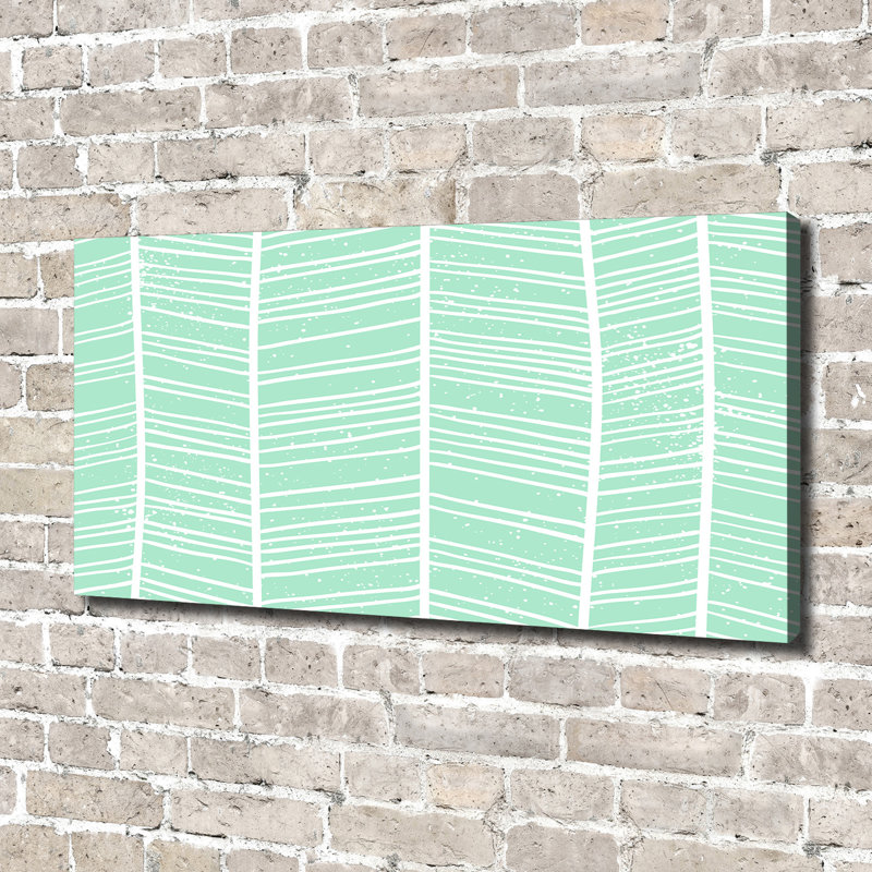 Herringbone Pattern - Wrapped Canvas Print