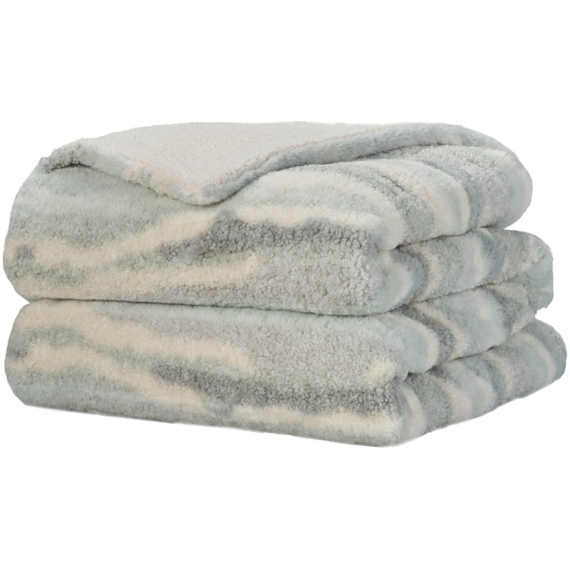 Plain Weave / Muslin Throw Blanket, Seafoam