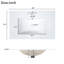 Meuble-lavabo blanc 30 po, meuble-lavabo en bois massif + armoire, lavabo sous-comptoir simple, 2 portes et 1 tiroir, unité de rangement élégante, fabrication d'évier, pour un espace de détente