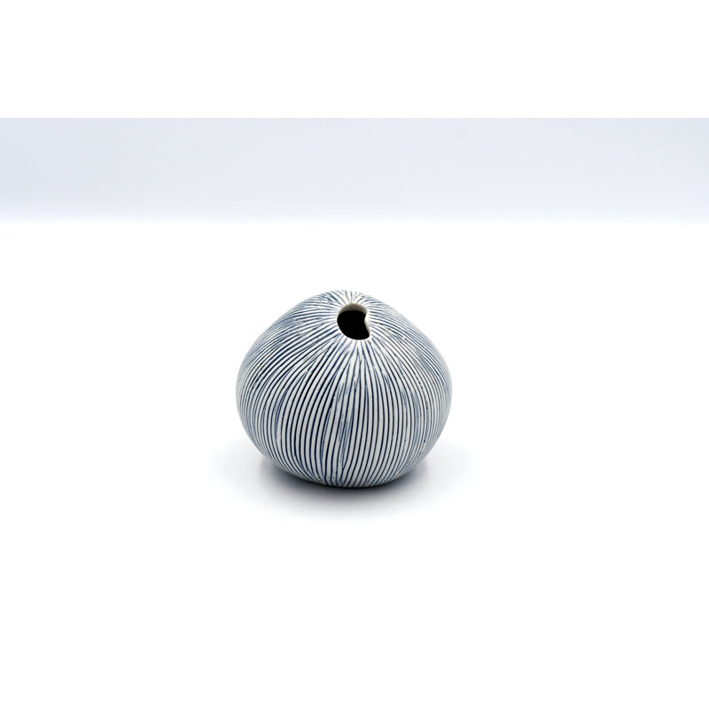 Webbe Jar, Blue, 2.4" H x 3.4" W x 2.6" D